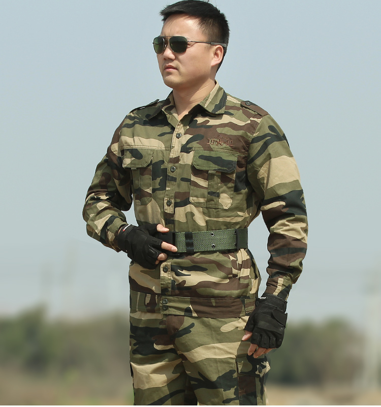 軍裝男套裝特種兵春秋軍工正品純棉迷彩作戰服耐磨長(cháng)袖工作服軍服(圖14)