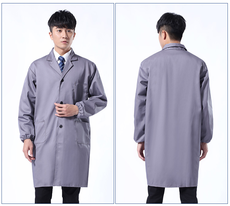 定制綠色褂工作服男長(cháng)款上衣印字logo倉庫搬運工裝罩衣勞保服耐磨(圖9)