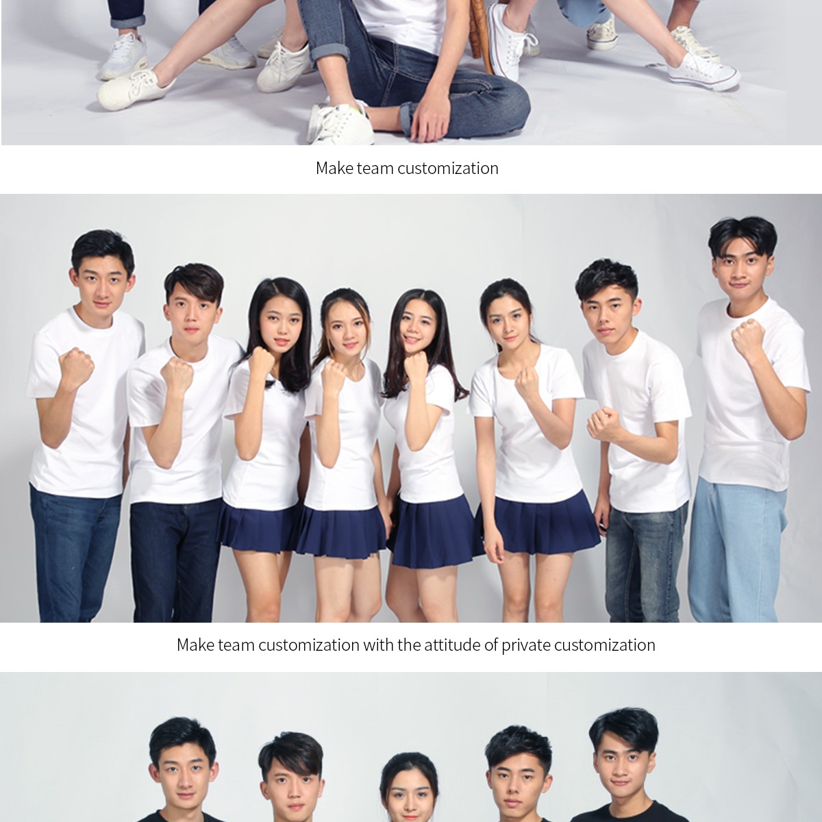 定制t恤工作服文化廣告衫印字logo定做短袖班服diy圖同學(xué)聚會(huì )衣服(圖33)