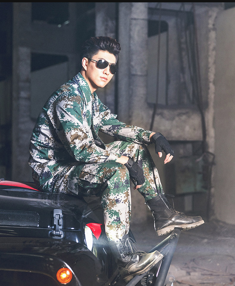 迷彩服套裝男作訓服特種兵制服叢林荒漠迷彩軍訓服冬季訓練服軍裝(圖18)