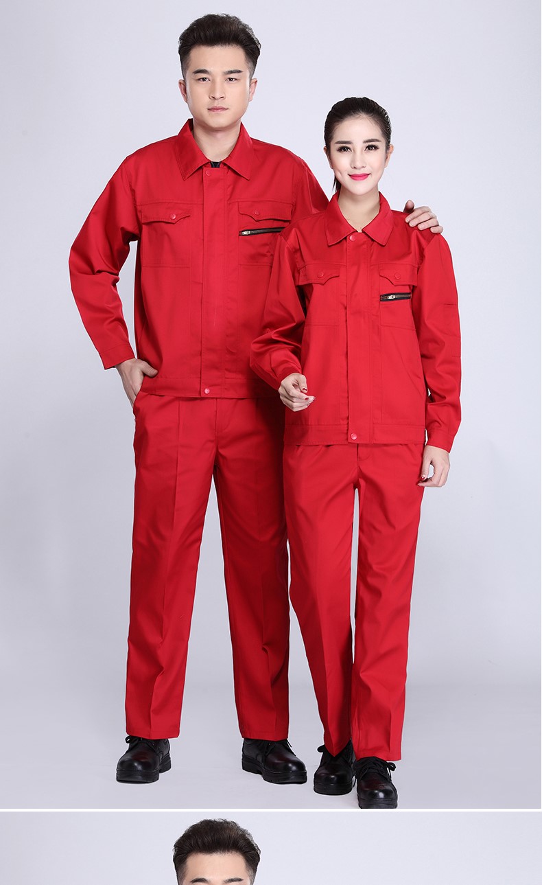 春秋長(cháng)袖防靜電工作服套裝男耐磨電工勞保服電子廠(chǎng)工廠(chǎng)車(chē)間加油站(圖8)