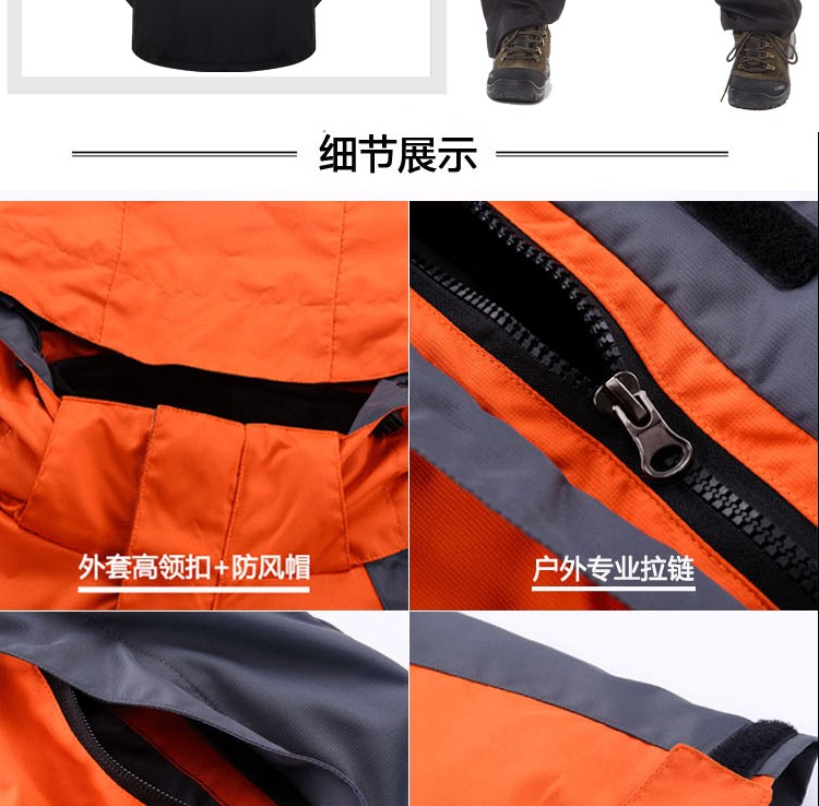沖鋒衣定制團體企業(yè)工作服男登山服旅游女防風(fēng)防水保暖印logo刺繡(圖18)