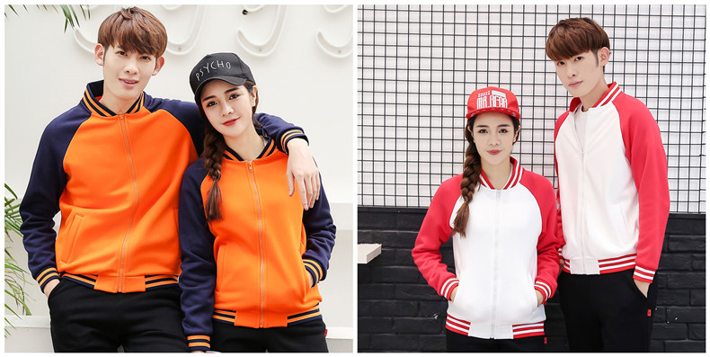 衛衣定制印Logo班服工作外套棒球服工裝同學(xué)聚會(huì )diy定做(圖4)