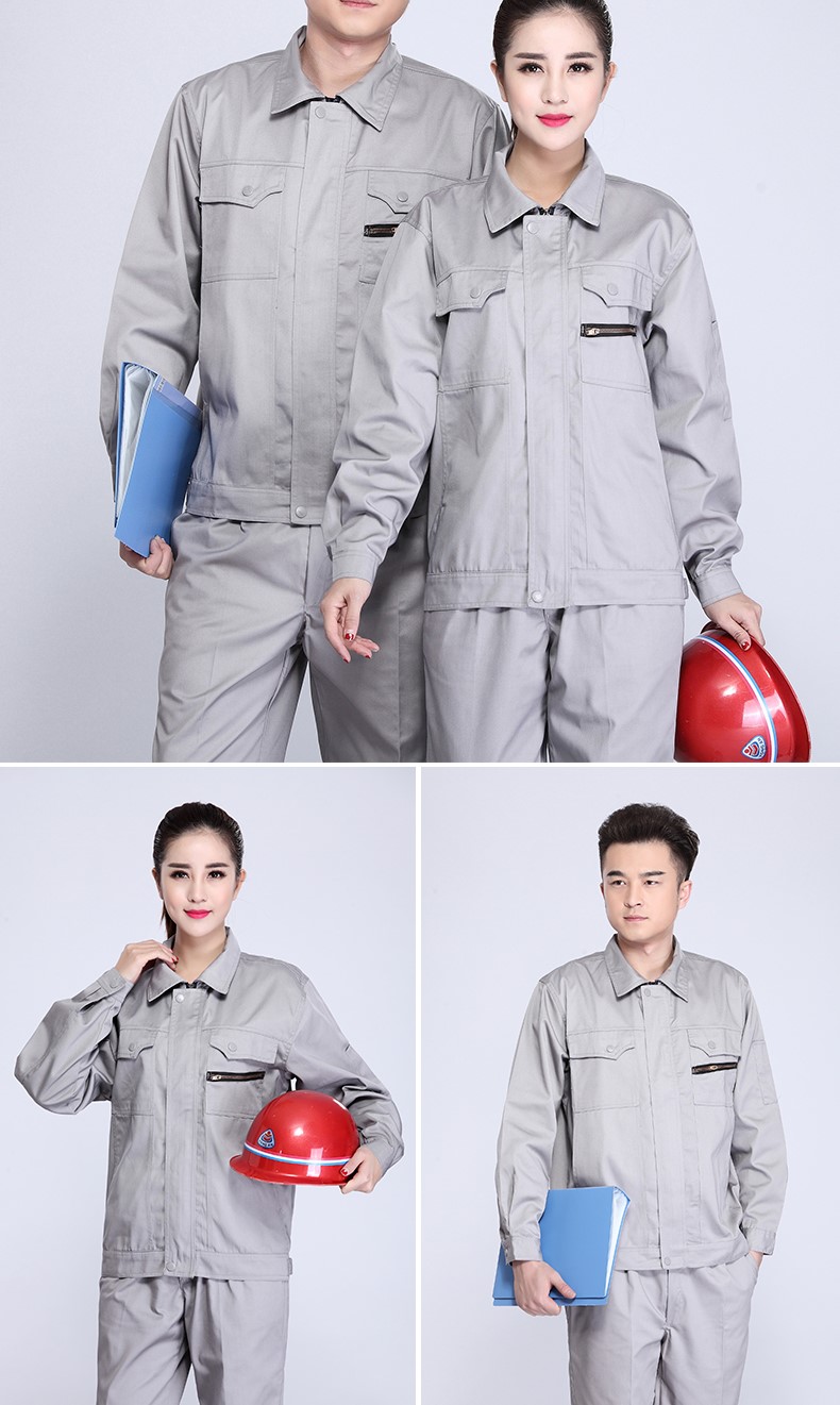 春秋長(cháng)袖防靜電工作服套裝男耐磨電工勞保服電子廠(chǎng)工廠(chǎng)車(chē)間加油站(圖17)