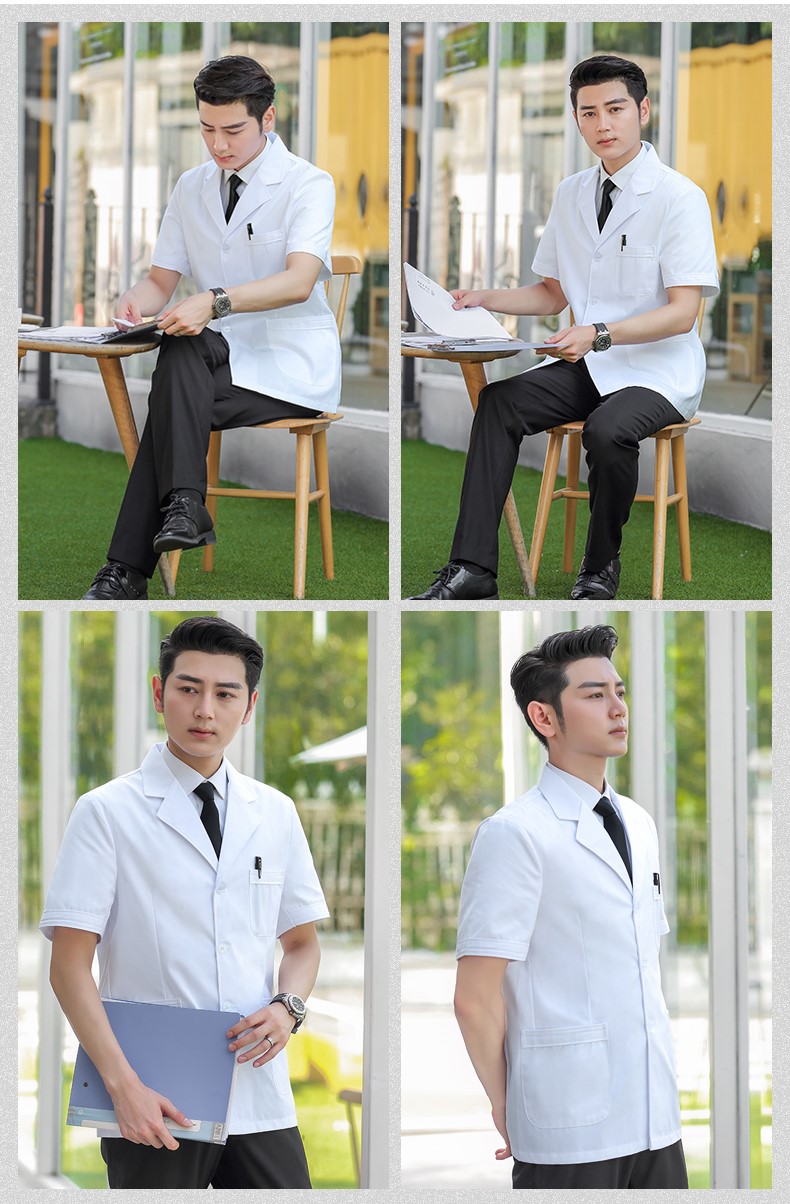 白大褂長(cháng)袖醫生服男衣短袖長(cháng)款大學(xué)生實(shí)驗服化學(xué)實(shí)驗室醫生工作服(圖13)