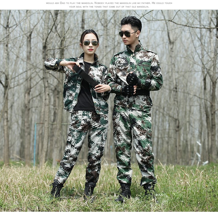 荒漠叢林迷彩服套裝男特種兵學(xué)生薄款耐磨軍訓服軍裝女勞保工作服(圖7)