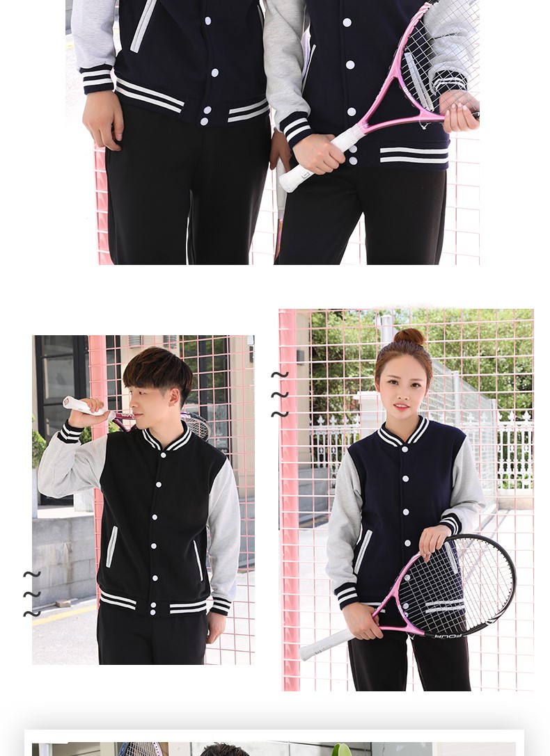 衛衣定制工作服企業(yè)團體班服同學(xué)聚會(huì )棒球服加絨工作服外套印logo(圖6)