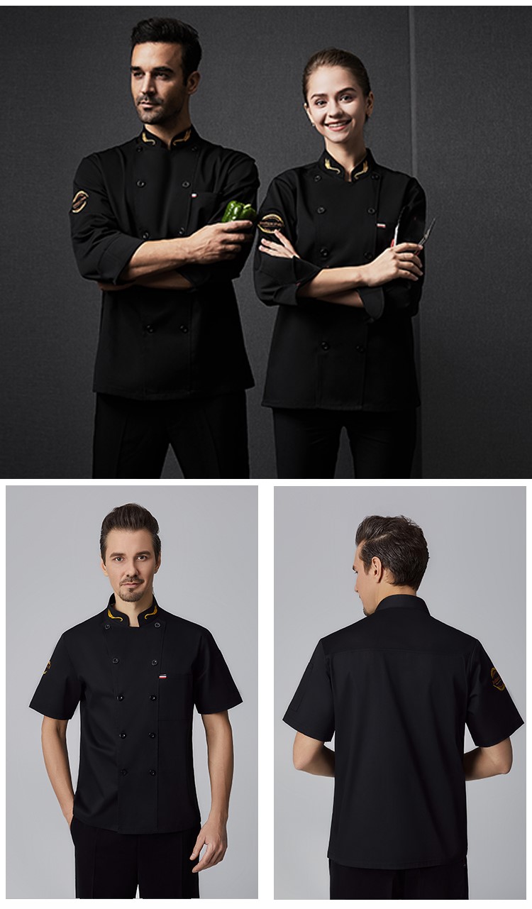 秋冬裝廚師工作服男長(cháng)袖餐飲定制潮流中國風(fēng)廚師服廚房大碼加肥(圖12)