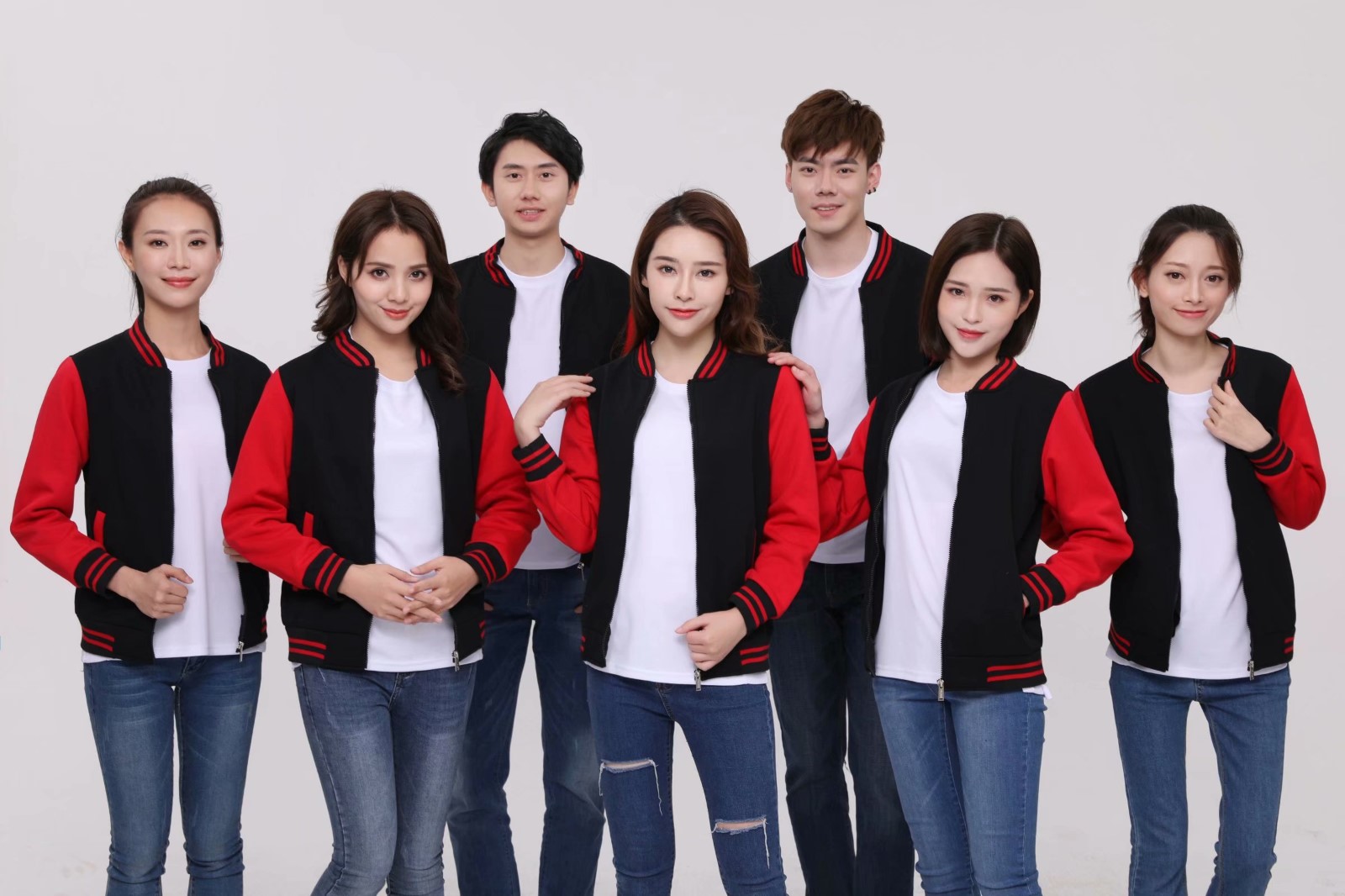 diy棒球服定制衛衣logo團隊服裝定做班服印字外套長(cháng)袖工作服刺繡(圖1)