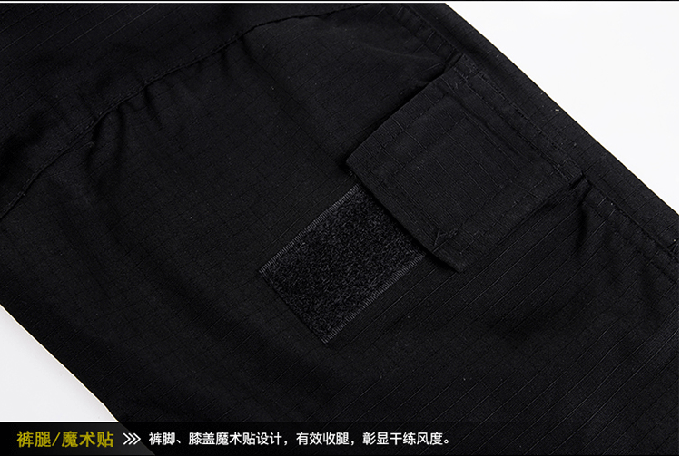 黑色短袖蛙服套裝特種兵作訓服夏裝戶(hù)外軍迷真人CS訓練作戰服(圖19)