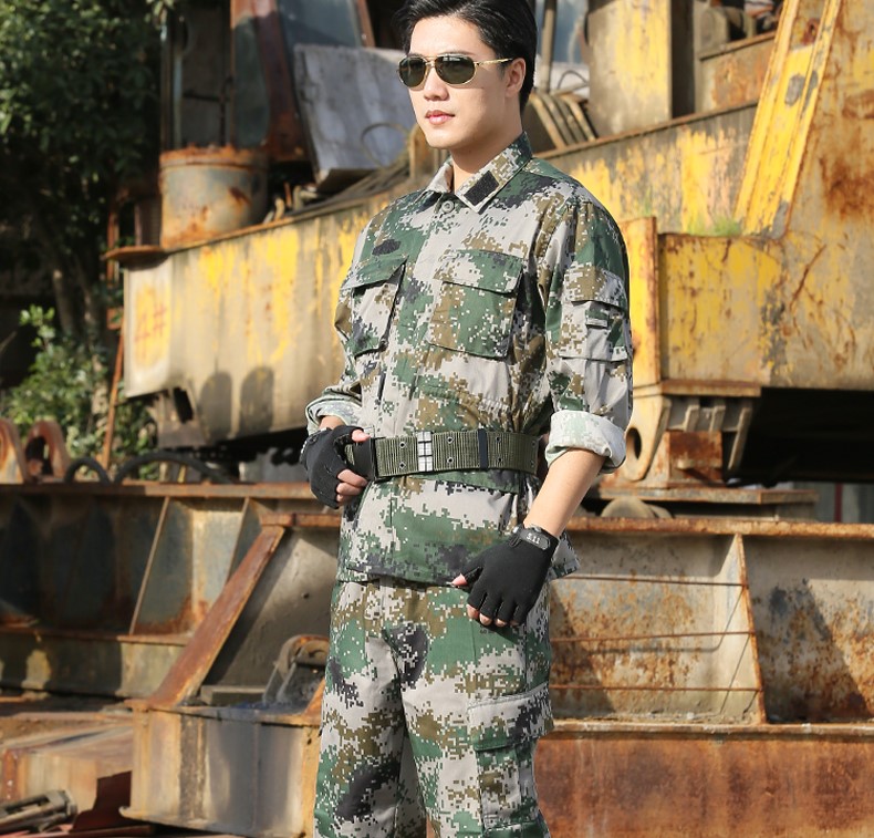 正品男荒漠迷彩服夏春秋季作訓服叢林單褲子通用叢林林地城市數碼(圖9)