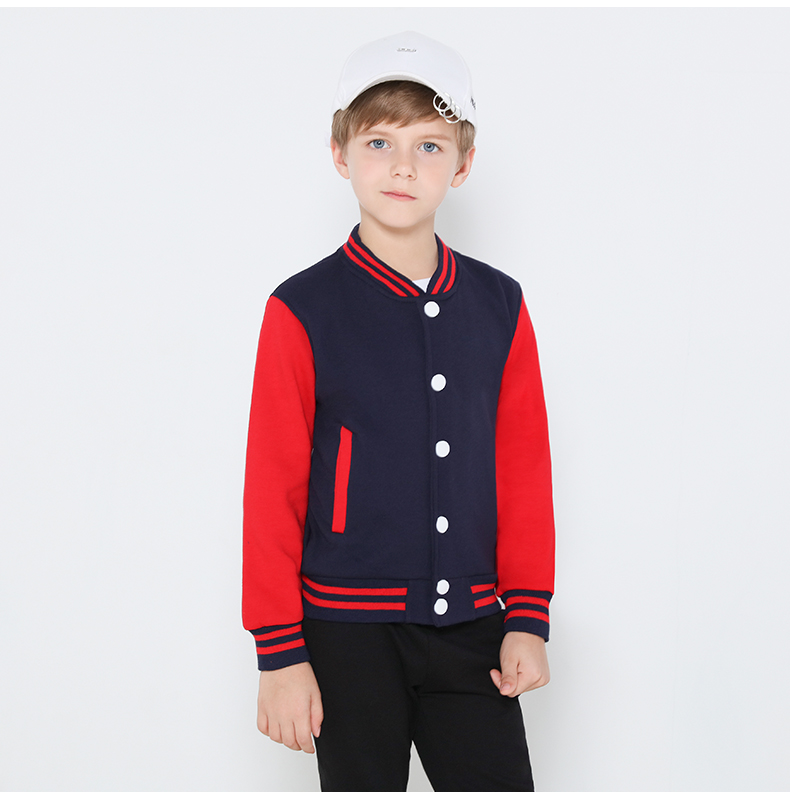 學(xué)生班服衛衣印字LOGO定制幼兒園團體服兒童外套棒球服會(huì )服訂制(圖11)