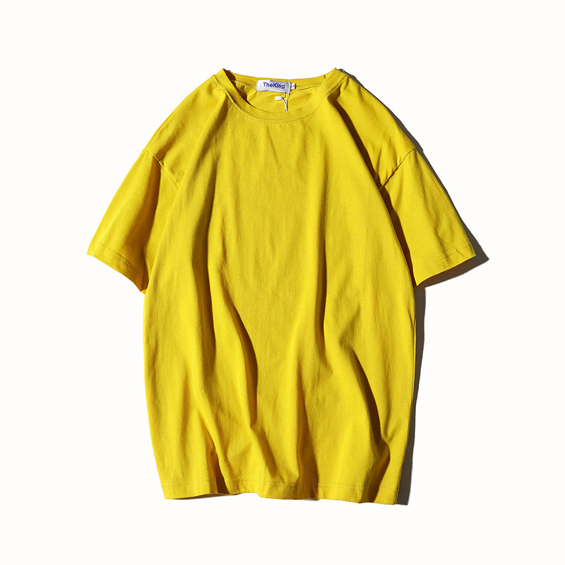 中袖純棉短袖t恤定制半袖工作服定做班服diy工作服五分袖落肩印字(圖23)