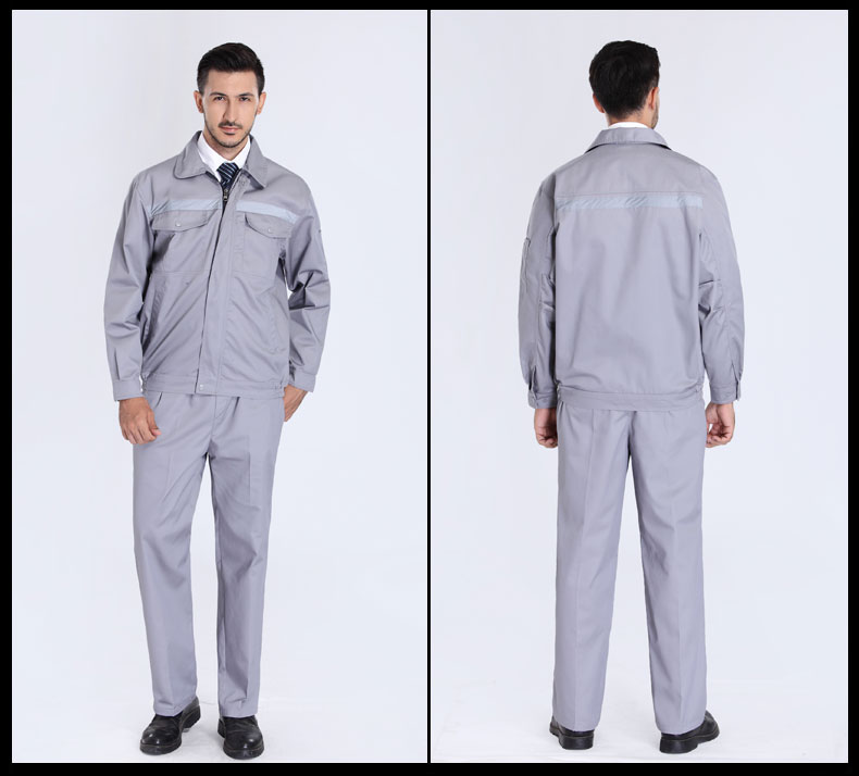 園林綠化工作服套裝男士春秋反光條環(huán)衛服工程服定制反光條勞保服(圖13)