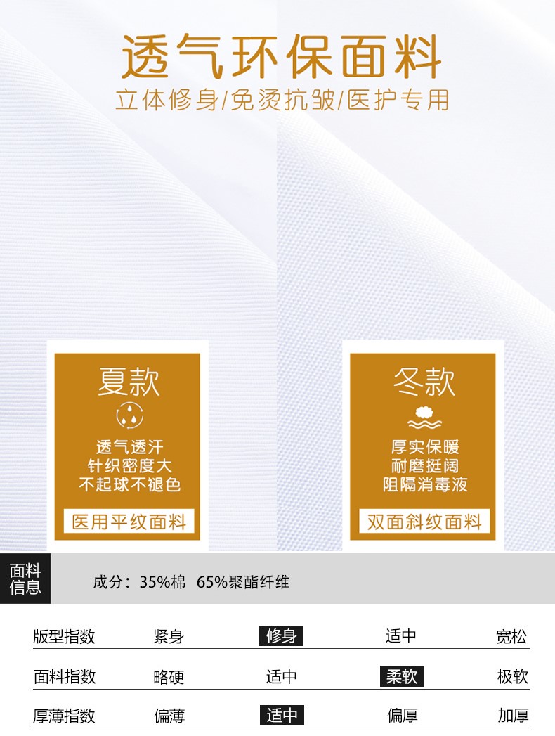 半永久白大褂短袖女皮膚管理工作服韓版養生館紋繡師美容會(huì )所定制(圖3)