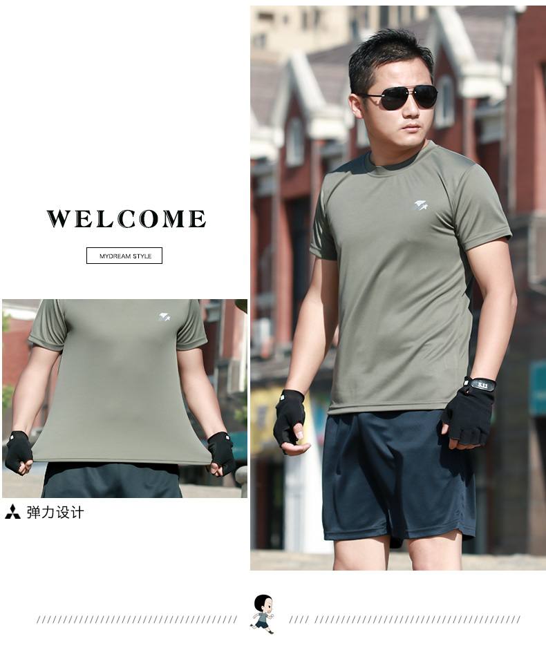 正品體能訓練服套裝男夏季軍迷特種兵t恤短袖短褲軍訓服作訓服女(圖16)
