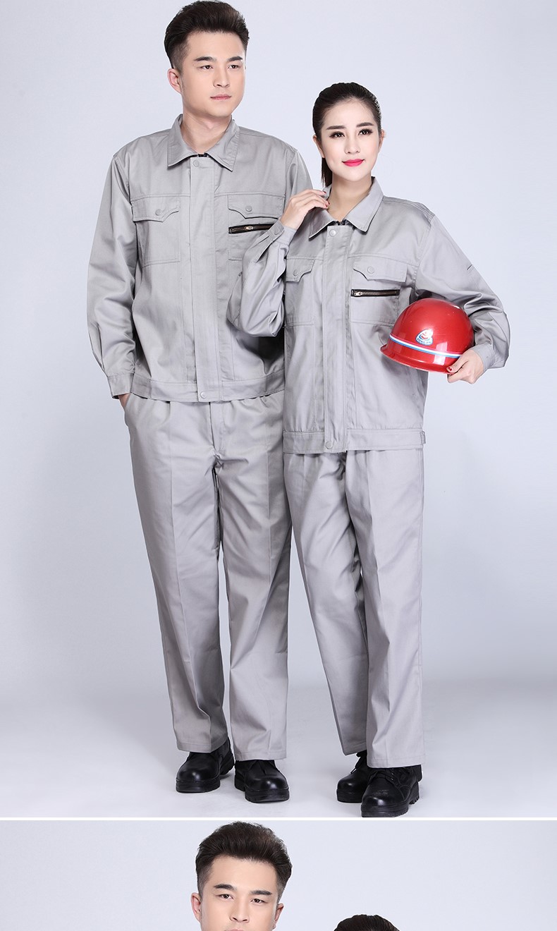 春秋長(cháng)袖防靜電工作服套裝男耐磨電工勞保服電子廠(chǎng)工廠(chǎng)車(chē)間加油站(圖16)