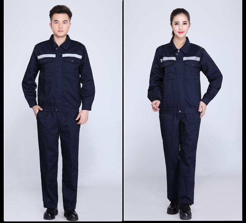 園林綠化工作服套裝男士春秋反光條環(huán)衛服工程服定制反光條勞保服(圖21)