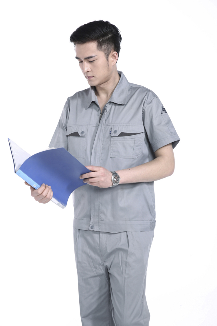 短袖工程服套防靜電工服 勞保工作服 維修4S汽修服 工裝制服(圖7)