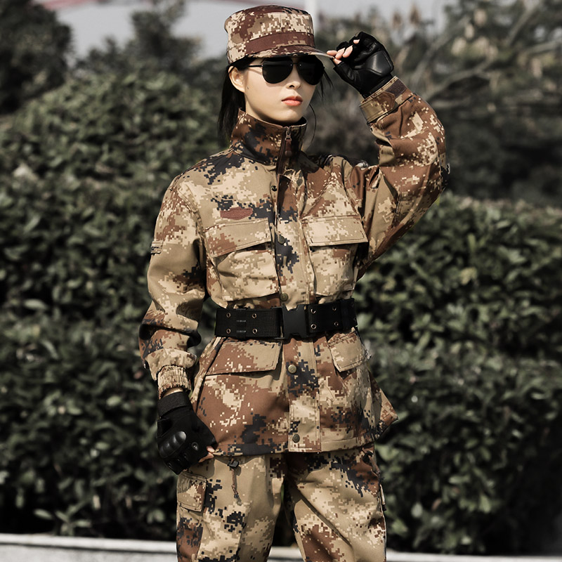 荒漠迷彩服套裝男正品軍工防靜電特種兵火箭軍軍裝叢林作訓服冬季(圖5)