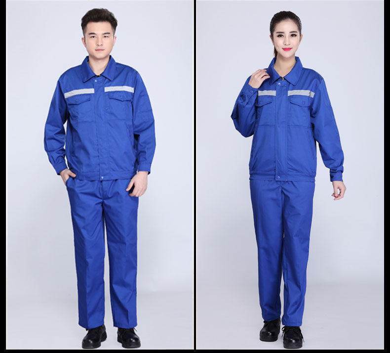 園林綠化工作服套裝男士春秋反光條環(huán)衛服工程服定制反光條勞保服(圖15)