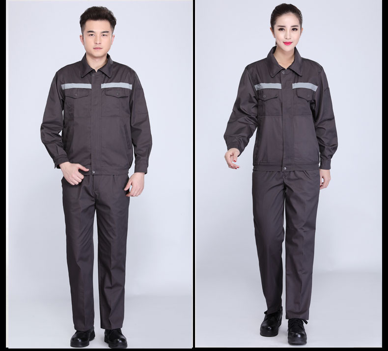 園林綠化工作服套裝男士春秋反光條環(huán)衛服工程服定制反光條勞保服(圖19)
