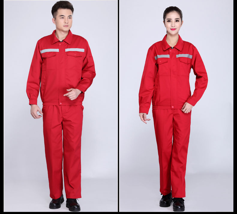 園林綠化工作服套裝男士春秋反光條環(huán)衛服工程服定制反光條勞保服(圖17)