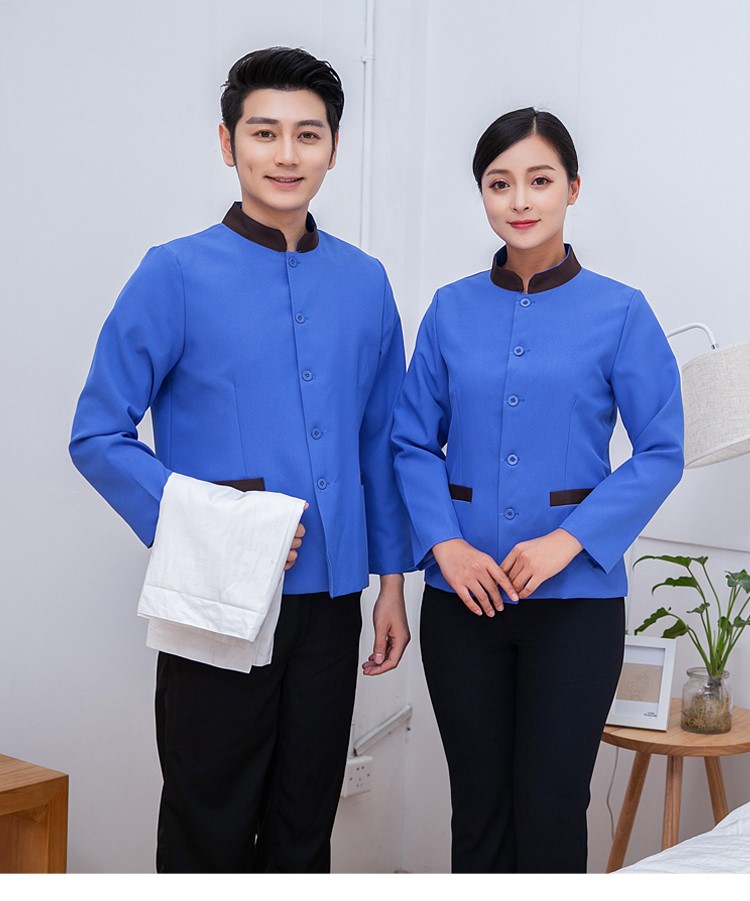 定制酒店保潔服長(cháng)袖高檔家政小區物業(yè)做衛生女阿姨秋冬套裝(圖13)