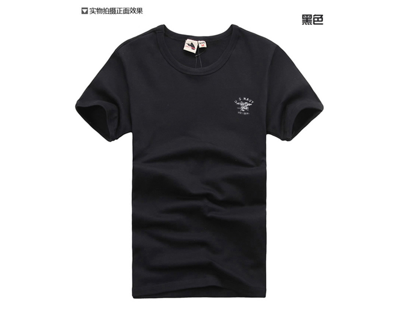 夏裝情侶裝軍迷緊身T恤女軍綠打底棉質(zhì)戶(hù)外服裝黑色彈力短袖上衣(圖7)