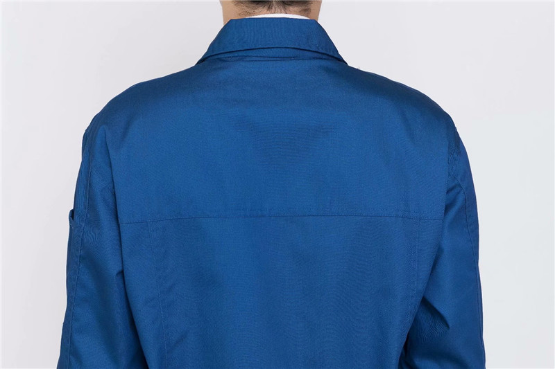 長(cháng)袖工作服套裝男定制印字團購春秋工裝車(chē)間廠(chǎng)服耐磨汽修服勞(圖13)