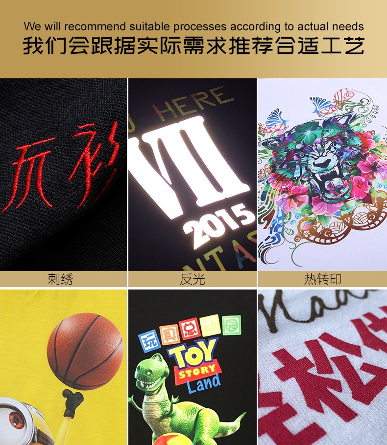 定制t恤印logo純棉圓領(lǐng)工作服定做短袖diy同學(xué)聚會(huì )團體文化衫印字(圖24)