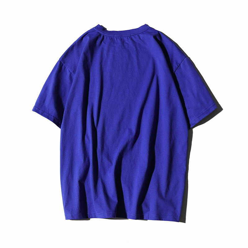 中袖純棉短袖t恤定制半袖工作服定做班服diy工作服五分袖落肩印字(圖15)
