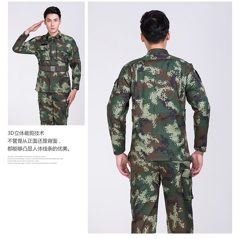荒漠迷彩服套裝男特種兵叢林正品夏季消防迷彩作訓服軍裝制服(圖11)