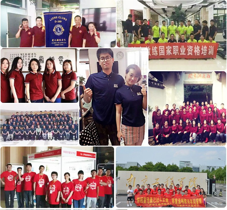 空白文化衫V領(lǐng)短袖萊卡棉polo衫團體活動(dòng)服裝定制個(gè)性diy印字(圖2)