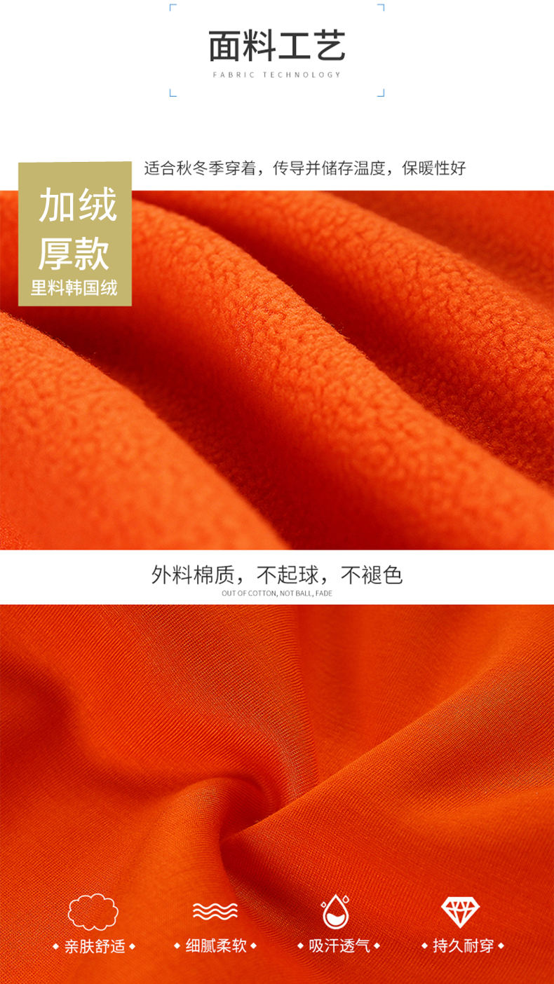 冬季2020運動(dòng)立領(lǐng)加絨衛衣學(xué)生班服定制工作服印logo開(kāi)衫修身外套(圖4)