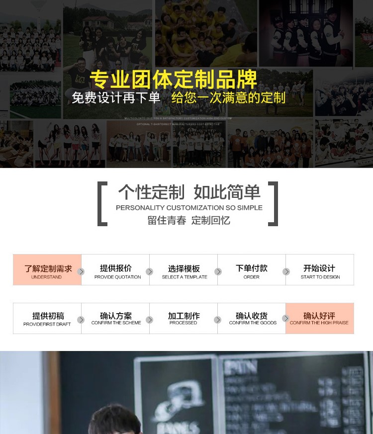 秋冬新款大中電器長(cháng)袖工裝永樂(lè )工作服衛衣定制拉鏈外套印字印logo(圖1)