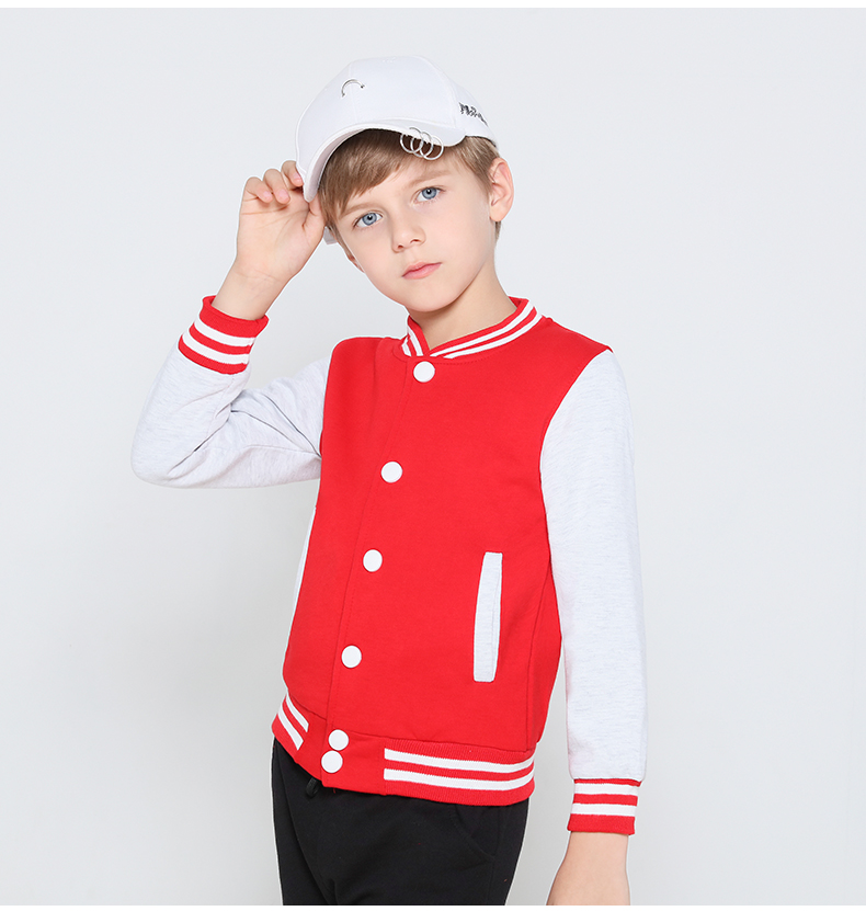 學(xué)生班服衛衣印字LOGO定制幼兒園團體服兒童外套棒球服會(huì )服訂制(圖9)