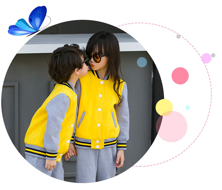 定制幼兒園親子裝2019冬季園服棒球服班服一家三口秋裝團體服套裝(圖19)