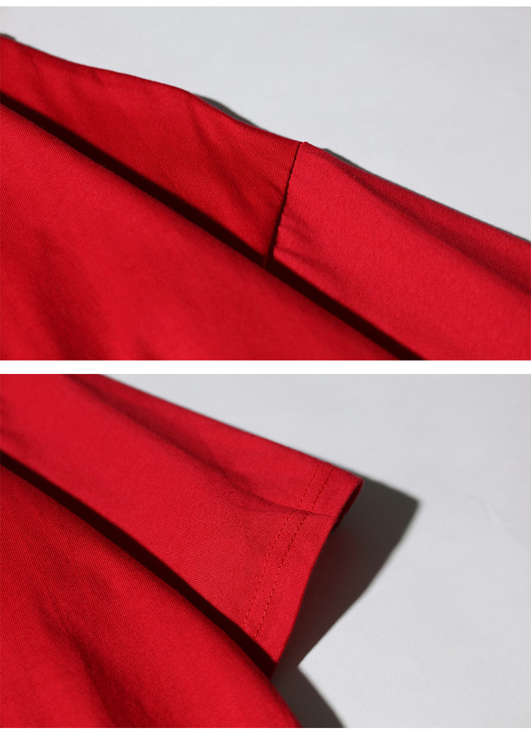中袖純棉短袖t恤定制半袖工作服定做班服diy工作服五分袖落肩印字(圖19)