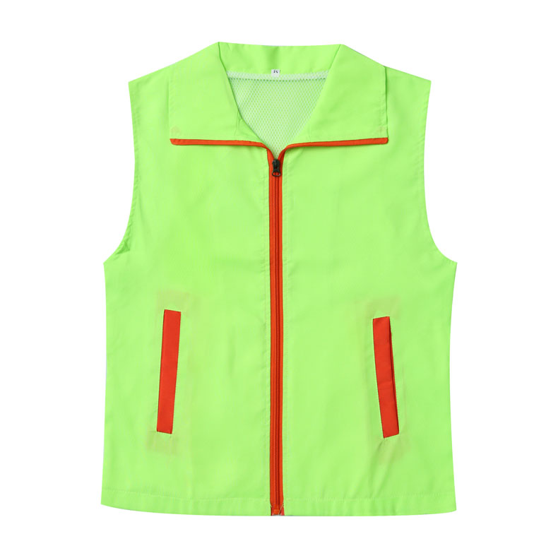 印logo定制志愿者馬甲義工工作服公益活動(dòng)服裝v領(lǐng)背心純棉紅馬甲(圖75)