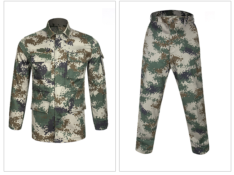正品配發(fā)軍裝男女作訓服叢林迷彩服荒漠迷彩套裝夏冬季林地迷彩服(圖15)