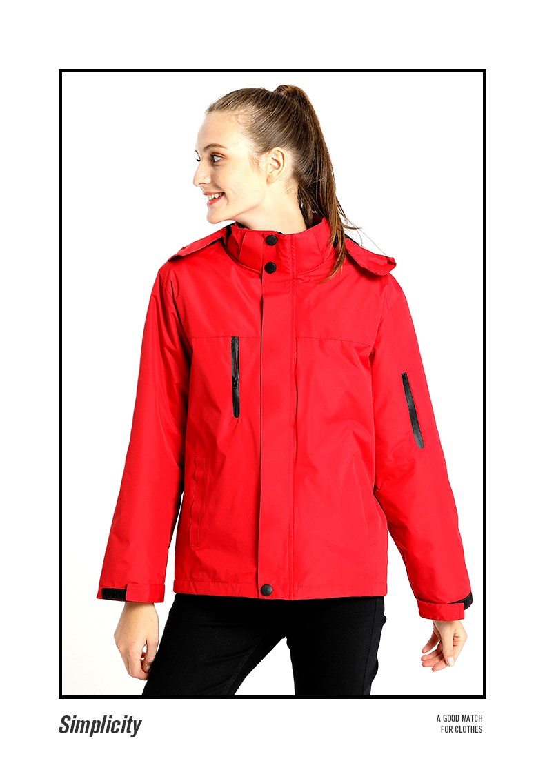 戶(hù)外旅游沖鋒衣定制工作服防風(fēng)防雨加絨登山服外套定做刺繡印logo(圖12)