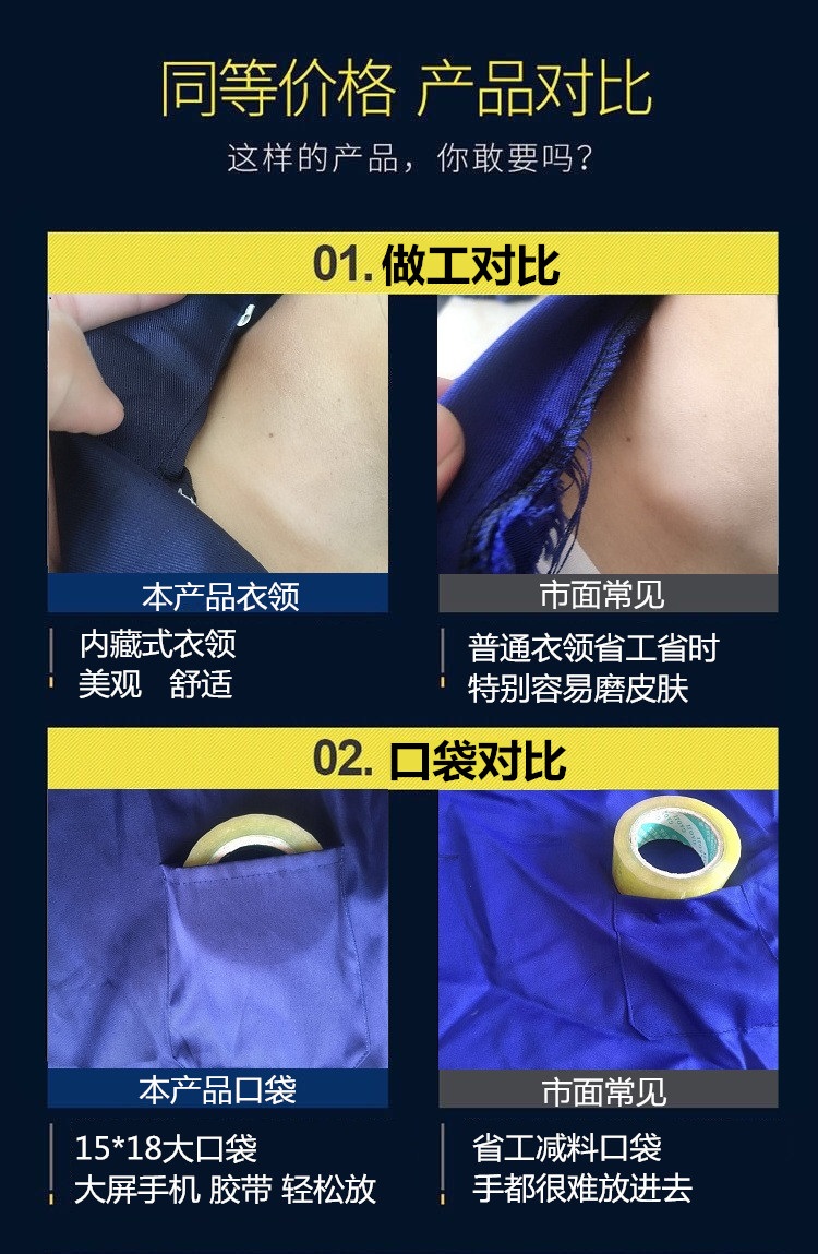 迷彩大褂長(cháng)袖工作服搬運服工廠(chǎng)車(chē)間勞保服防污外套工程服定制(圖2)