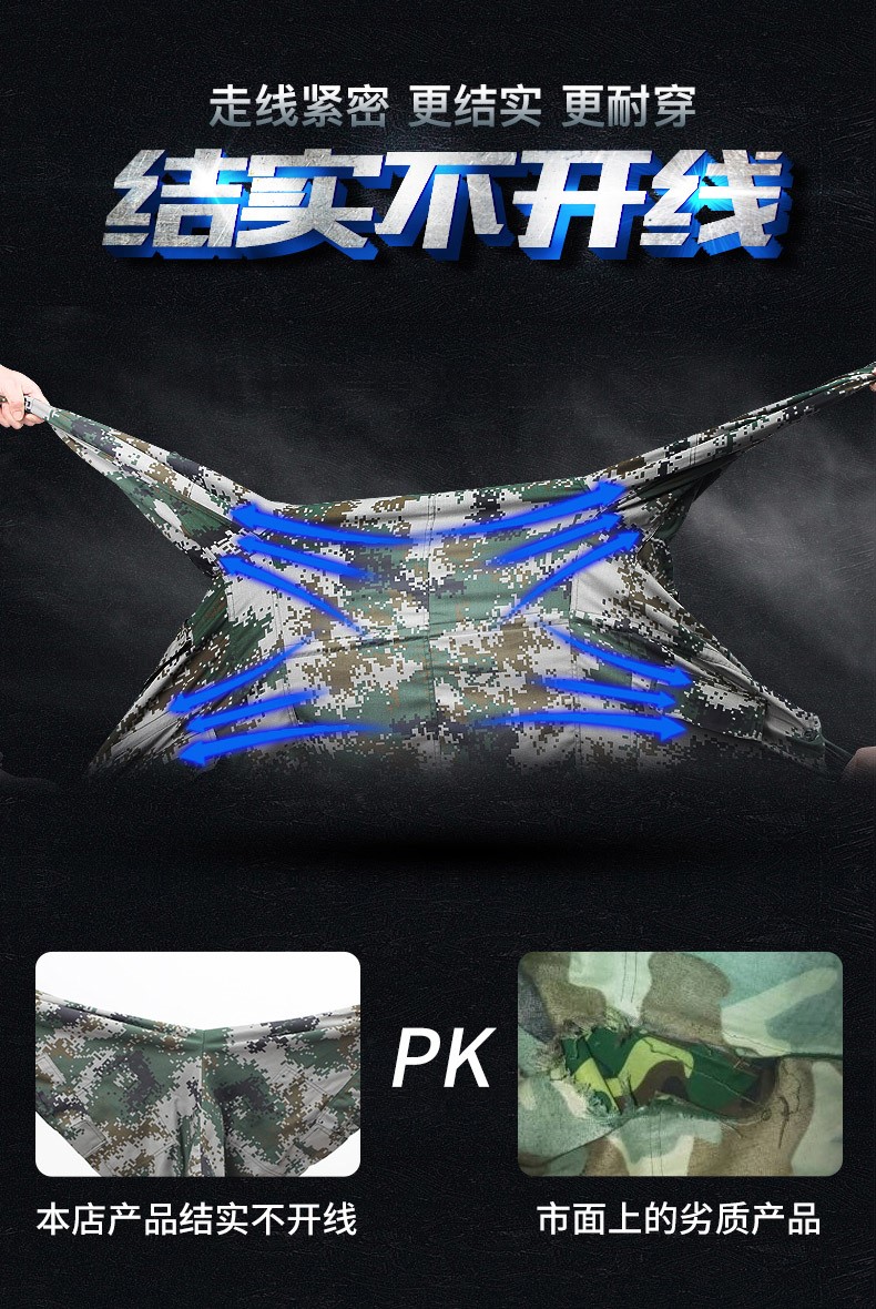 迷彩服套裝男作訓服特種兵制服叢林荒漠迷彩軍訓服冬季訓練服軍裝(圖4)