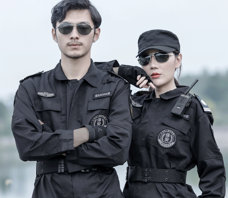 特種兵訓作服套裝黑色男作戰訓練服春秋款耐磨保安工作服女戰術(shù)服(圖15)