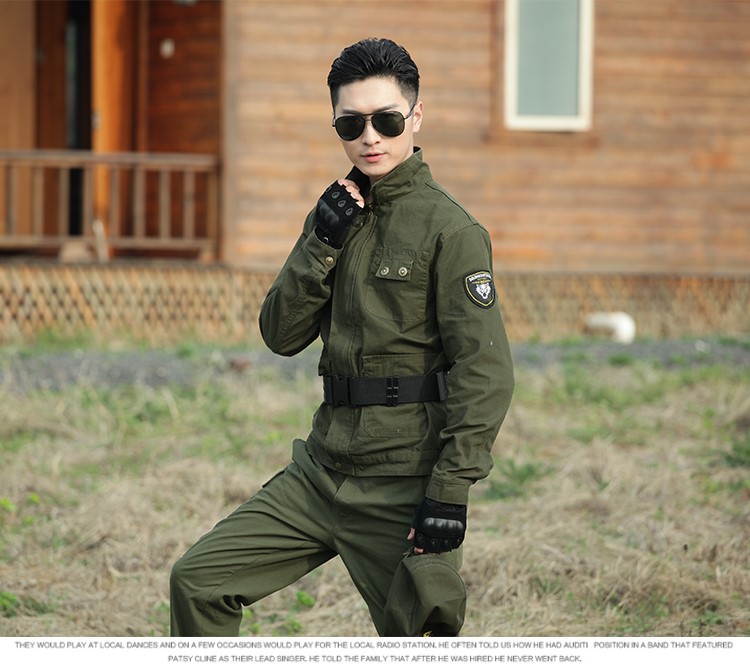 戶(hù)外迷彩服軍裝套裝男特種兵作戰服純棉耐磨作訓服春秋工作服(圖14)