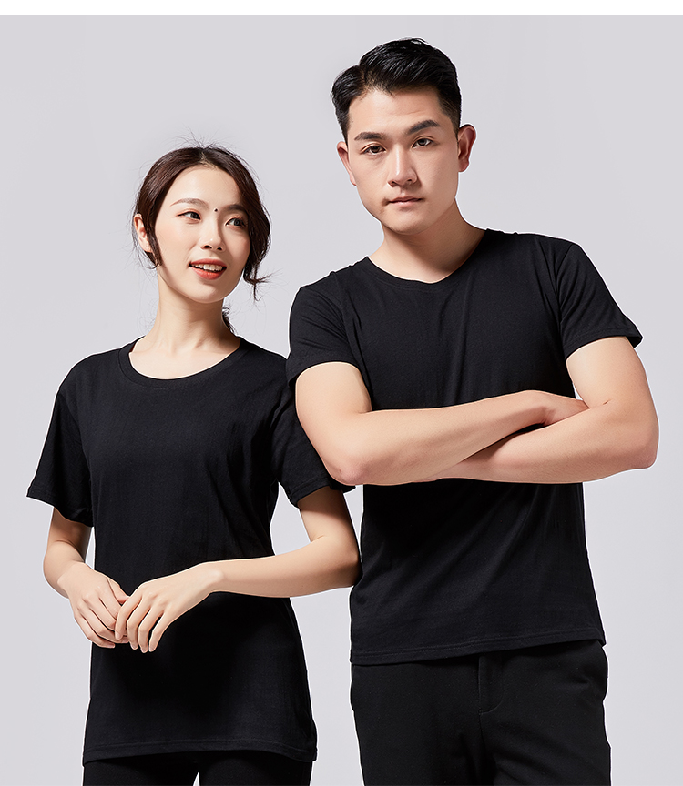 200克精梳棉圓領(lǐng)廣告衫 班服 工作服短袖T恤 團體活動(dòng)文化衫定制(圖19)