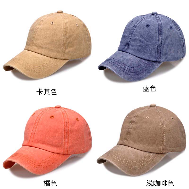 洗水棉棒球帽定制廣告帽子遮陽(yáng)鴨舌帽男女棉工作帽訂制刺繡印logo(圖3)
