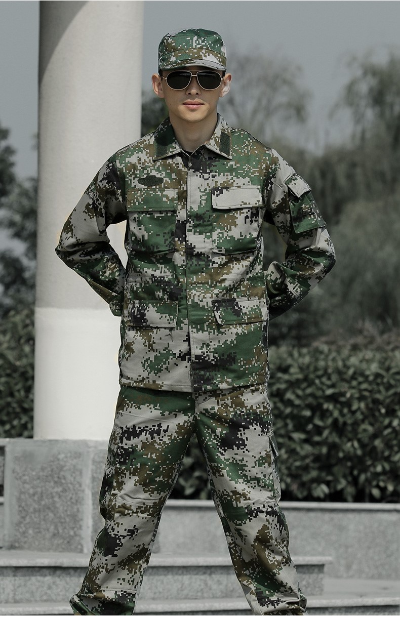 荒漠迷彩服套裝男正品軍工防靜電特種兵火箭軍軍裝叢林作訓服冬季(圖22)