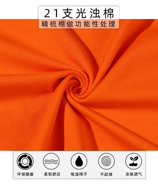 寬松t恤純棉定制圓領(lǐng)情侶裝中袖班服文化衫印logo五分袖工作服(圖3)